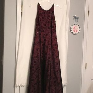 Burgundy prom dress